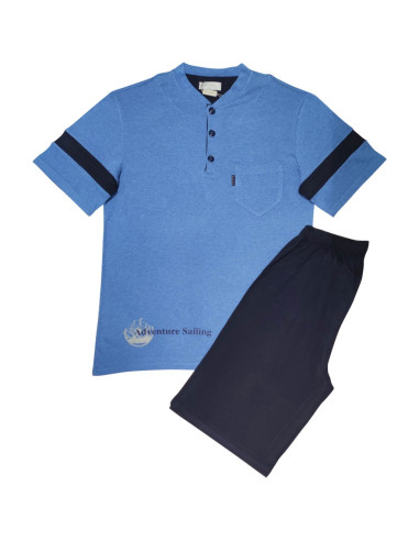 MANAM PIGIAMA UOMO SERAFINO MEZZA MANICA E...