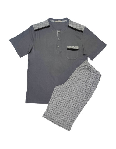 MANAM PIGIAMA UOMO SERAFINO MEZZA MANICA E...