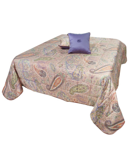 ETRO TRAPUNTINO MATRIMONIALE IN RASO 270 X 270 CM E 2 CUSCINI ARREDO - MARANTA