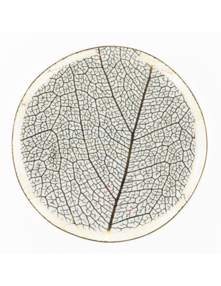 WEISSESTAL SET 6 PIATTI PIANI 27 CM - ONIX GOLD LEAF