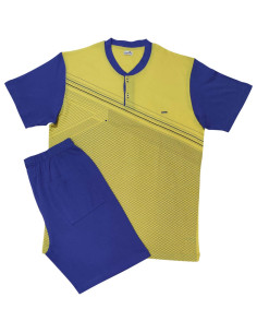 FERRUCCI PIGIAMA UOMO SERAFINO, MEZZA MANICA E...