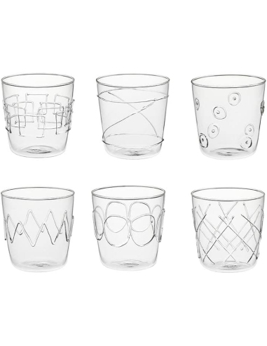 GALBIATI MILANO SET 6 BICCHIERI ACQUA 39 CL -...