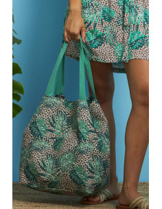 NOIDINOTTE BORSA MARE CON CHIUSURA A CLIPS - TROPICALE