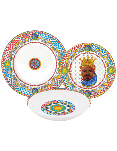 EASY LIFE SERVIZIO PIATTI 18 PEZZI - SICILY