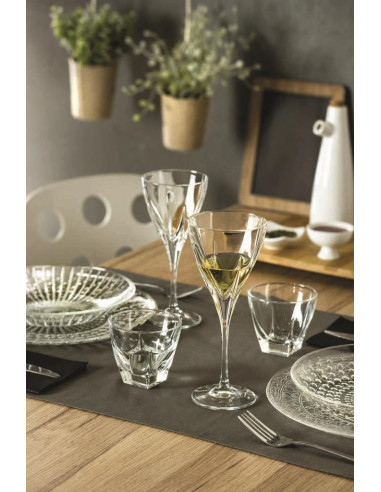 RCR SET 6 CALICI VINO BIANCO 21 CL - FUSION 