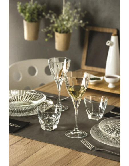 RCR SET 6 CALICI VINO BIANCO 21 CL - FUSION 