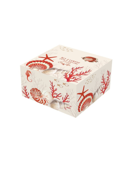 EASY LIFE SET 2 TAZZE CAFFÈ 110 ML C/PIATTINO - CORAL REEF