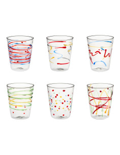 GALBIATI MILANO SET 6 BICCHIERI ACQUA 47 CL - CARNIVAL