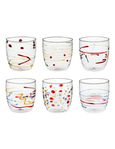 GALBIATI MILANO SET 6 BICCHIERI ACQUA ASSORTITI...