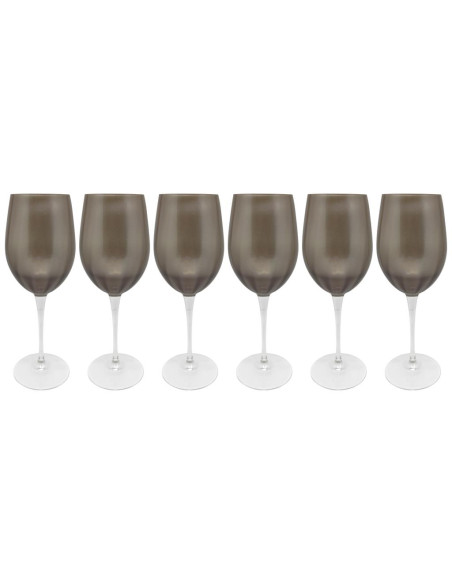 LE STELLE SET 6 CALICI VINO ROSSO 43 CL - MONALISA PERLATO