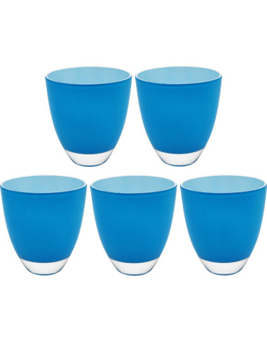LE STELLE SET 5 BICCHIERI ACQUA COLORATI 36 CL...