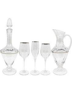 LE STELLE SERVIZIO CALICI 38 PEZZI - MONALISA FILO PLATINO