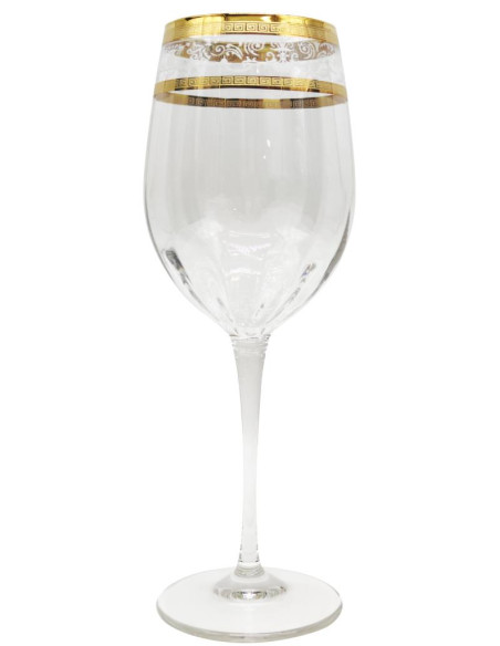 LE STELLE SERVIZIO CALICI 37 PEZZI - MONALISA BIANCO ORO