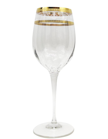 LE STELLE SERVIZIO CALICI 37 PEZZI - MONALISA BIANCO ORO