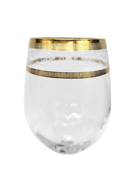 LE STELLE SERVIZIO CALICI 38 PEZZI - MONALISA BIANCO ORO