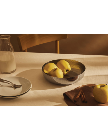 ALESSI CESTINO 24 CM IN ACCIAIO INOX - EXTRA ORDINARY TEXTURE