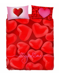 BASSETTI COMPLETO COPRIPIUMINO MATRIMONIALE - SHINYHEART