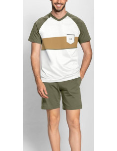 LIU JO PIGIAMA UOMO SCOLLO A V MEZZA MANICA E PANTALONE...