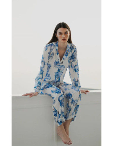 FILO D'ANGELO PIGIAMA DONNA APERTO MANICA LUNGA...