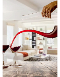 EVVIVA DECANTER VINO DESIGN CONTORTO U-SHAPE 1,5 L  2