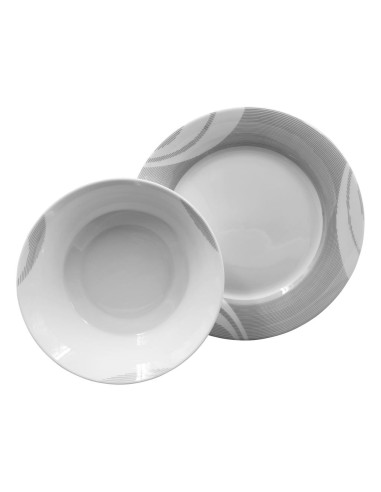 TENDENZE SERVIZIO PIATTI 55 PEZZI - ZAYA PLATINO