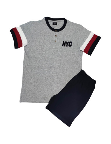 OGHAM PIGIAMA UOMO SERAFINO MEZZA MANICA E...