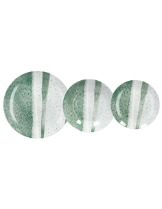 ANDREA FONTEBASSO SERVIZIO PIATTI 18 PEZZI - MOON MALACHITE