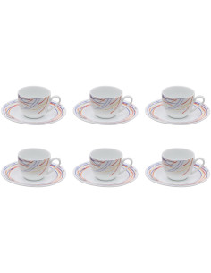 GALBIATI MILANO SET 6 TAZZE CAFFÉ 90 ML - CARNIVAL