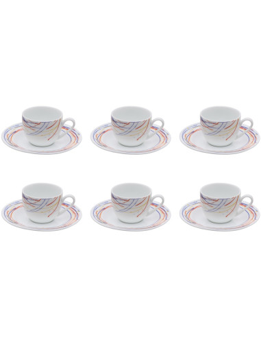 GALBIATI MILANO SET 6 TAZZE CAFFÉ 90 ML - CARNIVAL