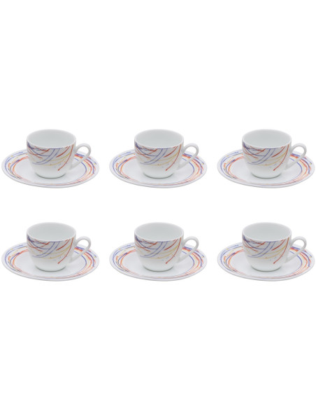 GALBIATI MILANO SET 6 TAZZE CAFFÉ 90 ML - CARNIVAL