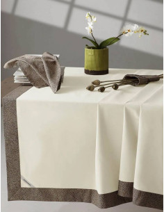 BORBONESE TOVAGLIA RETTANGOLARE IN PANAMA CON TOVAGLIOLI...