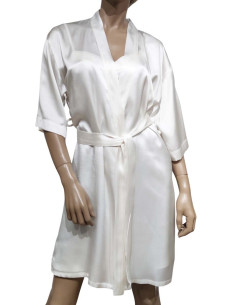 MISS LINGERIE VESTAGLIA DONNA A KIMONO IN RASO 2