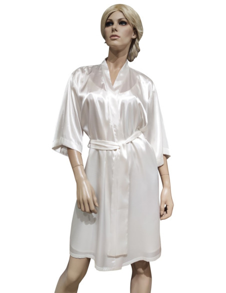 MISS LINGERIE COMPLETO LINGERIE DA DONNA VESTAGLIA E SOTTOVESTE IN RASO