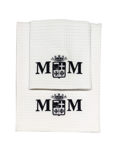 MARINA MILITARE SET 2 ASCIUGAMANI NIDO D'APE