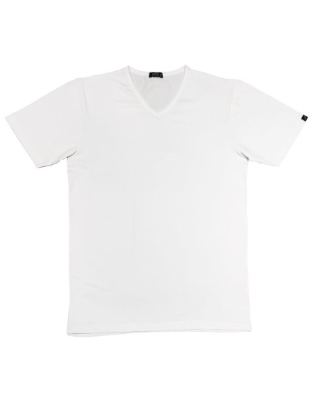 QBO MAGLIA UOMO MEZZA MANICA SCOLLO A V IN COTONE JERSEY