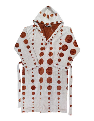 CARRARA ACCAPPATOIO CON CAPPUCCIO - BRONZE BUBBLES