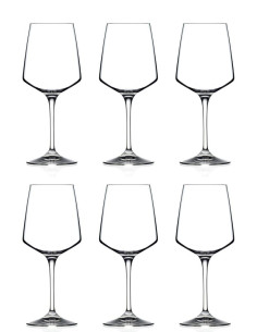 RCR SET 6 CALICI VINO BIANCO 38 CL - ARIA