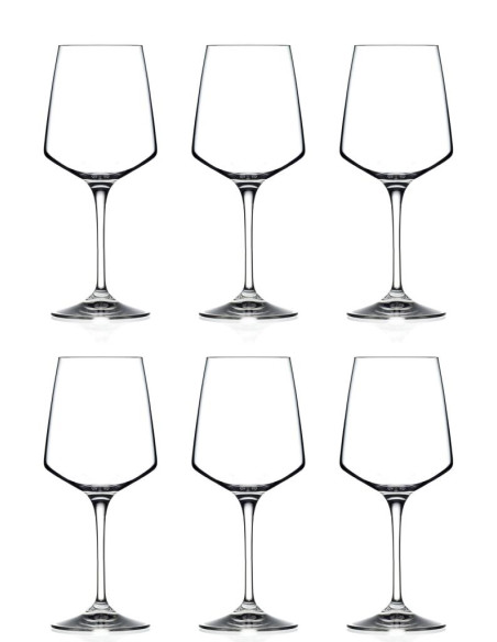 RCR SET 6 CALICI VINO BIANCO 38 CL - ARIA