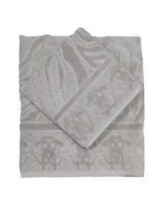 ROBERTO CAVALLI SET 2 ASCIUGAMANI IN SPUGNA DI COTONE -...