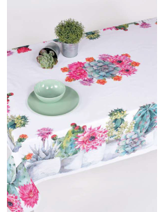 ANNAMARIA TOVAGLIA RETTANGOLARE STAMPATA IN COTONE -...