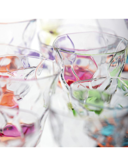 RCR SET 6 BICCHIERI LIQUORE 7 CL - RIFLESSI BICOLORE