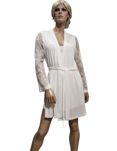 MANUELA COMPLETO LINGERIE VESTAGLIA E SOTTOVESTE IN MICROMODAL