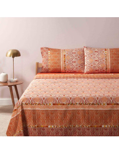 BASSETTI COMPLETO LENZUOLA COPRILETTO MATRIMONIALE - NAIROBI