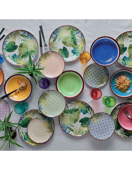 TOGNANA SERVIZIO PIATTI 18 PEZZI - MADISON NEW JUNGLE