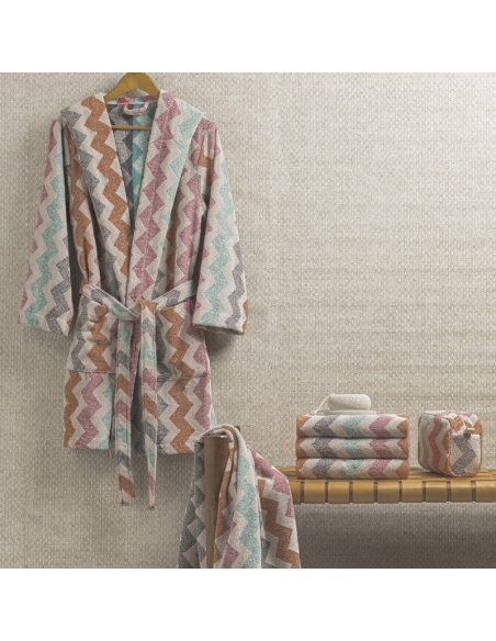 LASA HOME ACCAPPATOIO CON CAPPUCCIO - ZIG ZAG