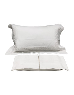 BELLAVIA PARURE LENZUOLA MATRIMONIALE 100% LINO