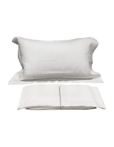 BELLAVIA PARURE LENZUOLA MATRIMONIALE 100% LINO