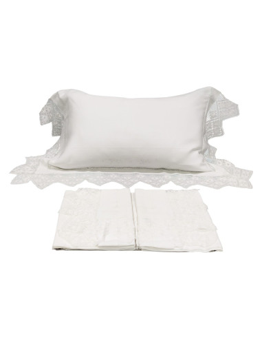 BELLAVIA PARURE LENZUOLA MATRIMONIALE 100% LINO