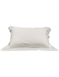 DOMUS FEDERA PER GUANCIALE 50X80 CM A 3 VOLANI 100%...