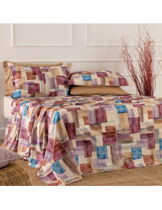 RIVIERA COMPLETO LENZUOLA-COPRILETTO MATRIMONIALE IN...